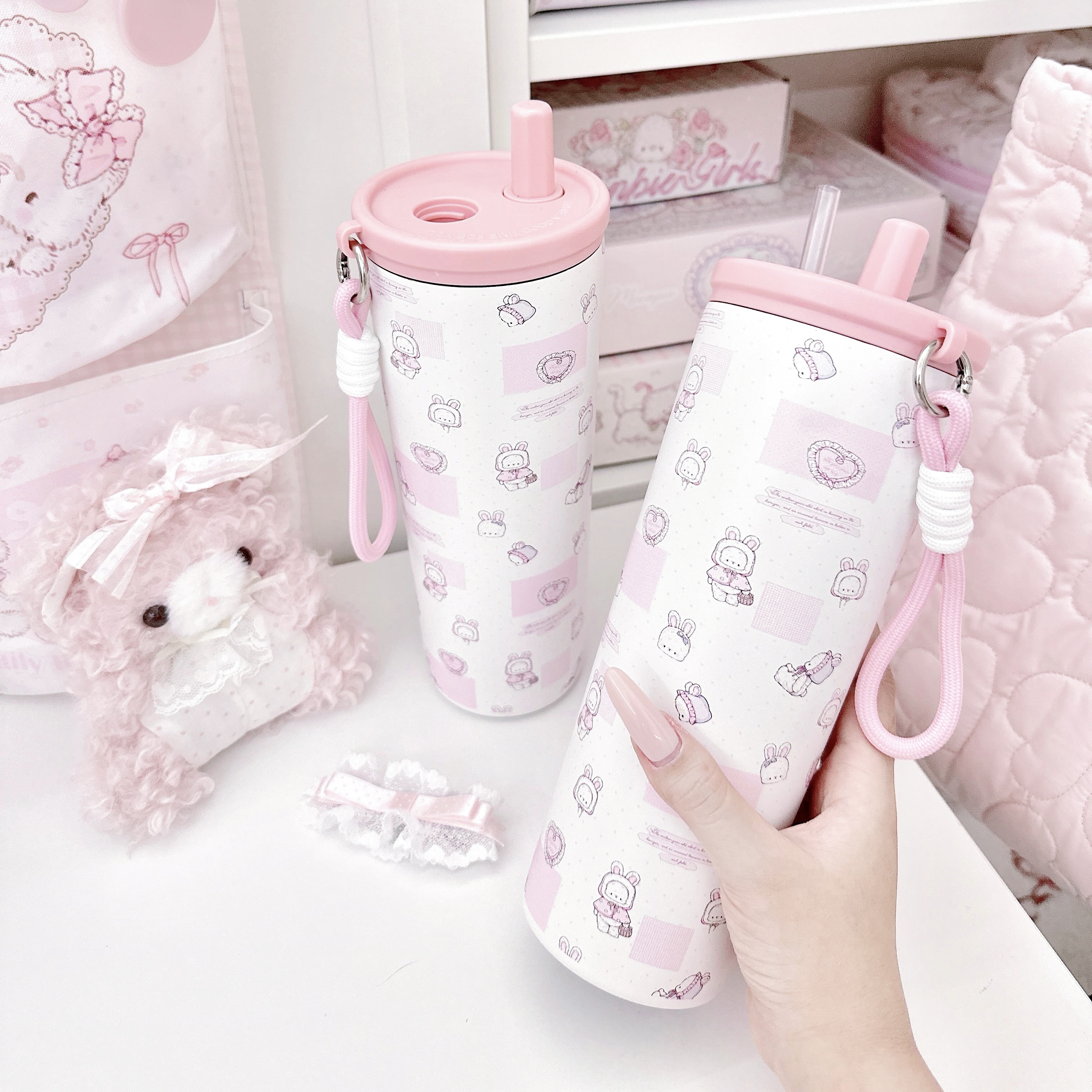 MG原创保温杯新款大容量高颜值316不锈钢咖啡杯泡茶杯吸管便携杯