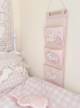 MG原创设计收纳袋糯叽叽系列墙挂式收纳袋可爱猫猫门后宿舍收纳