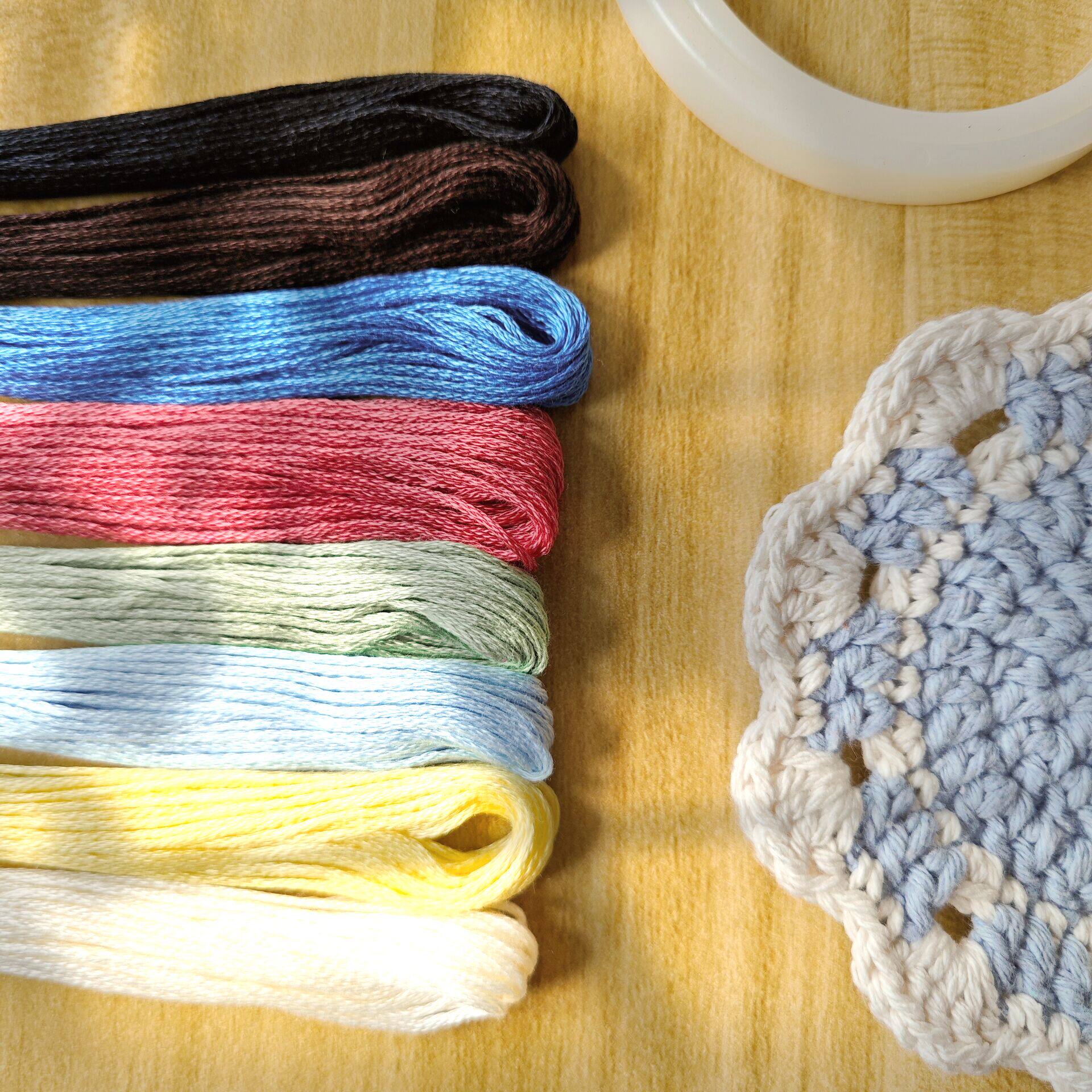 dodo手作 刺绣新手diy工具材料包简笔画小刺绣衣服