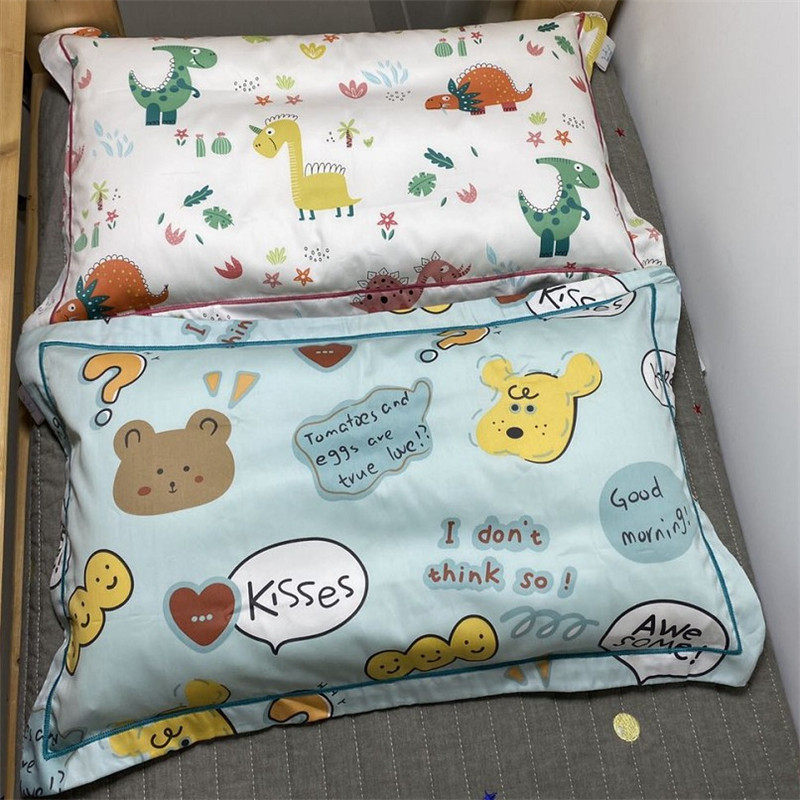 60支儿童全棉幼儿园乳胶纯棉枕套