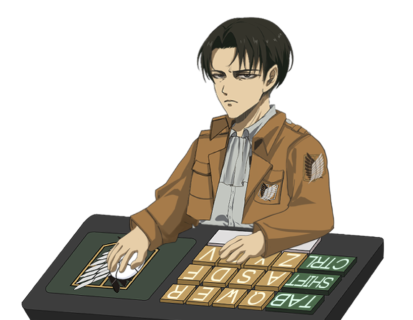 调查兵团利威尔bongocat代打猫咪电脑挂件键盘映射白键桌宠