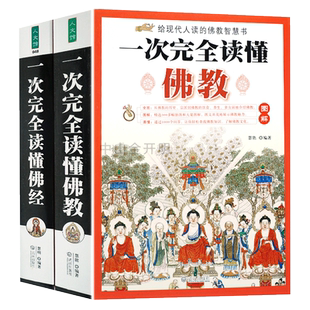 图解一次完全读懂佛经+佛教（全二册）学佛经佛学佛教入门基础知识 金刚经学禅宗论集中国佛教史论集无量寿经法华经华严经心经书籍
