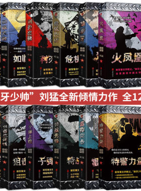 正版包邮现货 刘猛作品全套12册 狼牙 狙击生死线霹雳火 冰是睡着的水 危机四伏子弹上膛等 军事特种兵小说我是特种兵之暗影行动