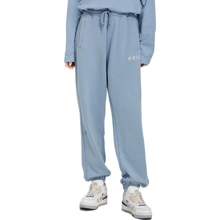 运动鲜蓝春夏 纯色束脚宽松卫裤 中国李宁Vital Essential男女同款