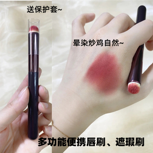 沧州圆头唇刷Happyrim博主推荐口红晕染刷遮瑕刷便携唇部化妆刷子