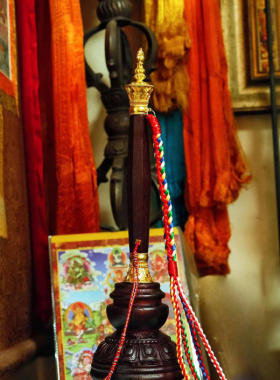 天语龙吟木头底座权杖底座