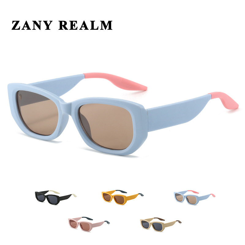 墨镜女2024新款美拉德防紫外线感小框显瘦拼接色太阳镜跨境