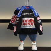 衣服网红宝宝帅气机车服2025新款 男童外套春秋款 夹克上衣儿童春装