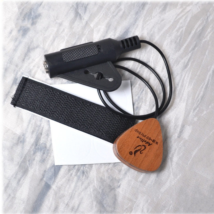 厂家wm69古典民谣木吉他打板拾音器免开孔尤克里里卡洪鼓通用