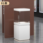 古董瓷器展示柜 展柜定制 内置可旋转展示台