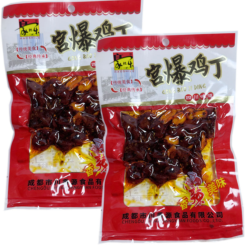 四川豪仕乐宫爆鸡丁70克鸡块辣鸡肉/鸡肉制品
