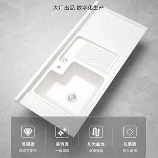 多款 颜色石英石台面一体盆阳台洗衣机柜洗衣机水槽洗衣机一体柜