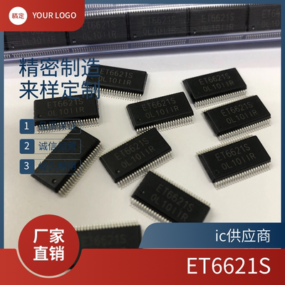 ic供应商.ET6621S点阵式多功能LCD驱动芯片贴片SSOP48替代HT1621B