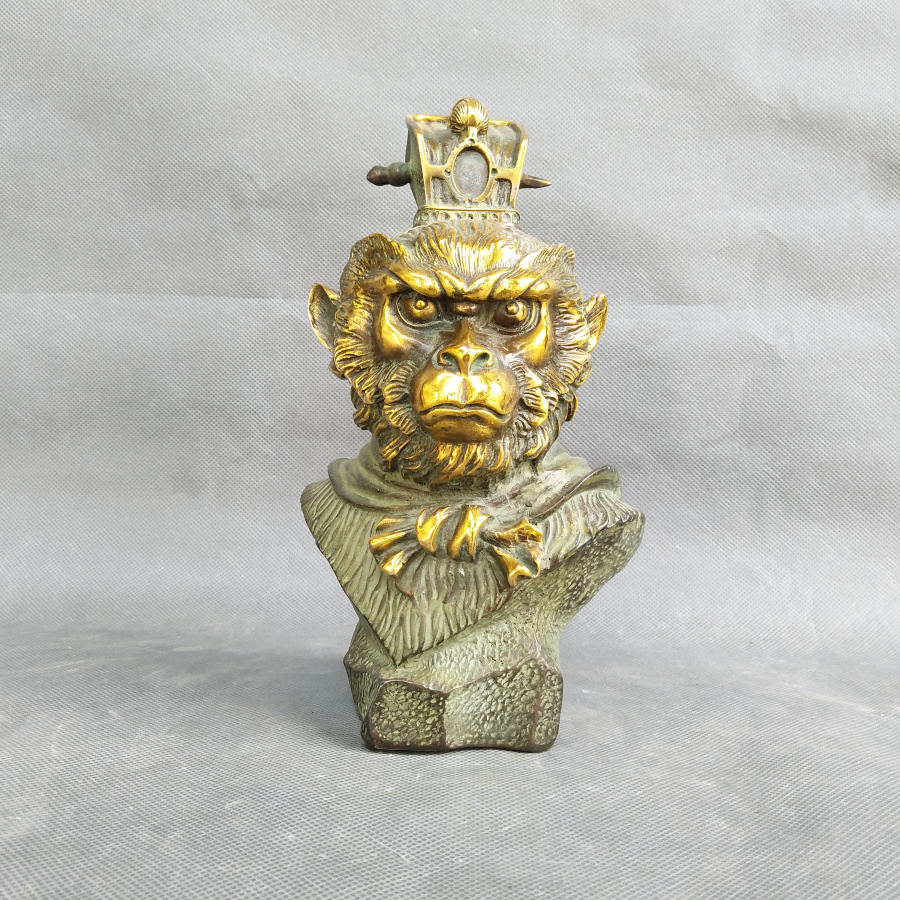 铜齐天大圣孙悟空半身像头像摆件仿古斗战胜佛铜像镇宅招财家居