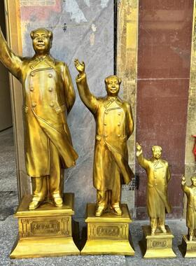 铜主席挥手像摆件办公室书房摆放