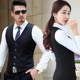 职业装 2025春秋韩版 显瘦西装 马甲男女修身 背心外套工作服坎肩 短款
