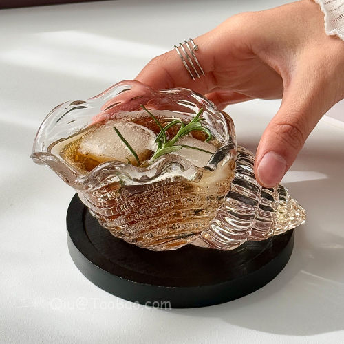 海螺鸡尾酒杯创意玻璃杯饮料杯