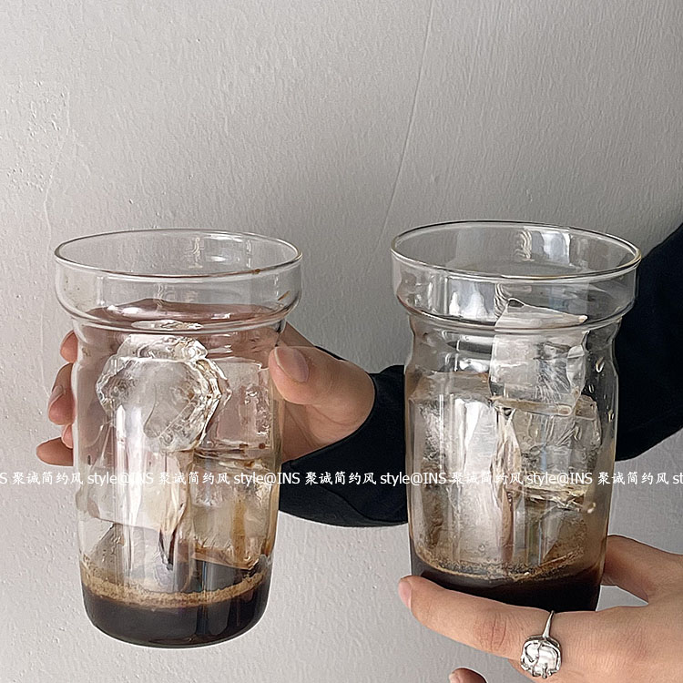 冰美式咖啡杯玻璃杯耐热早餐牛奶