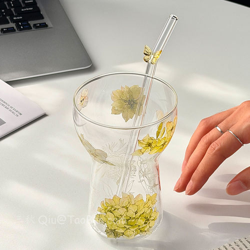 无尽绿春日高硼硅玻璃水杯咖啡杯