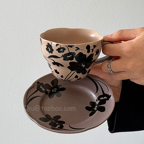 复古咖啡拉花杯拿铁杯下午茶水杯