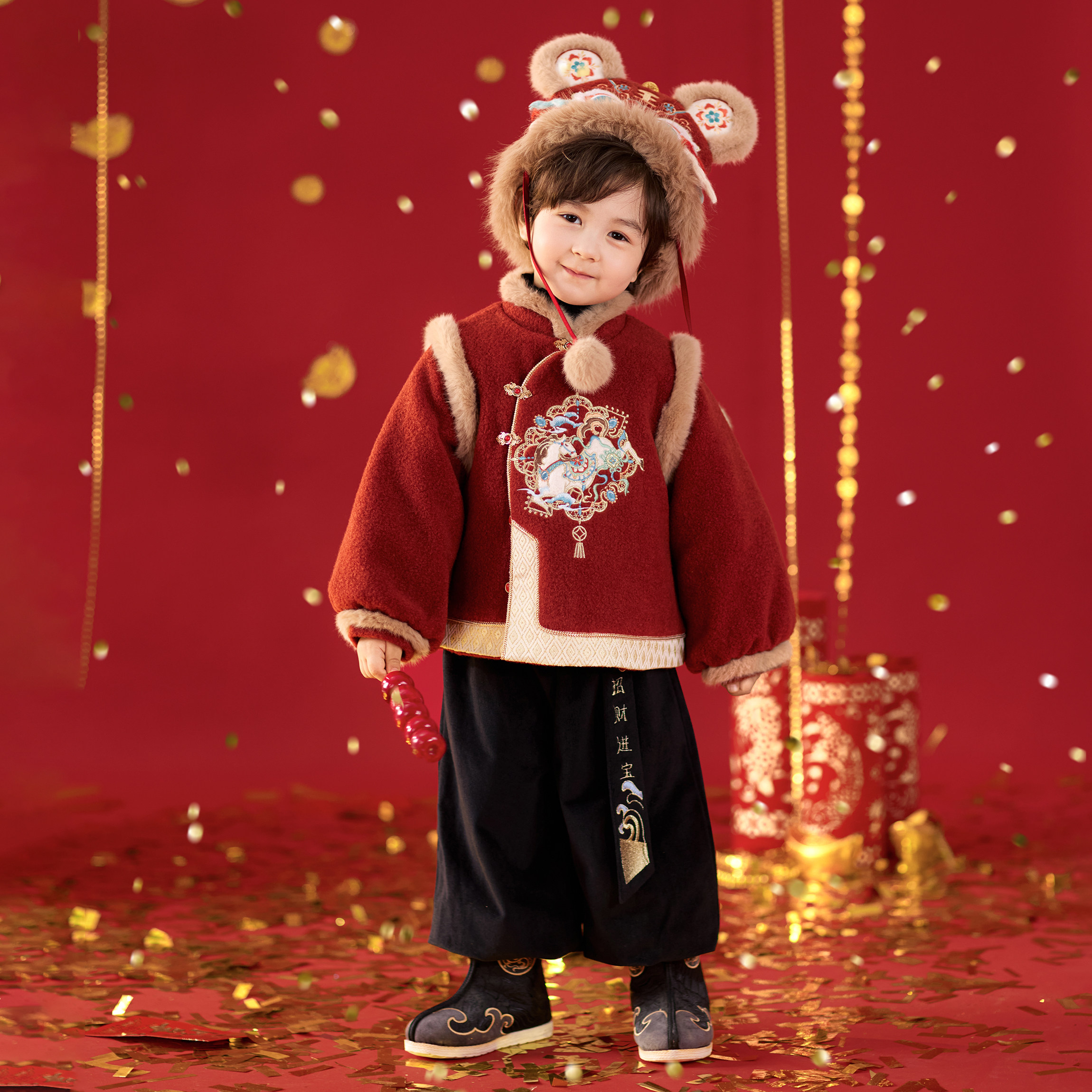 男童拜年服新中式马年汉服儿童国风喜庆过年衣服演出服套装唐装冬,童装/婴儿装/亲子装,汉服,淘宝优惠券,粉丝福利购,淘宝优惠卷