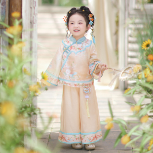 日常中秋节表演服小月兔 套装 兮兮家春秋新款 汉服女童国风新中式