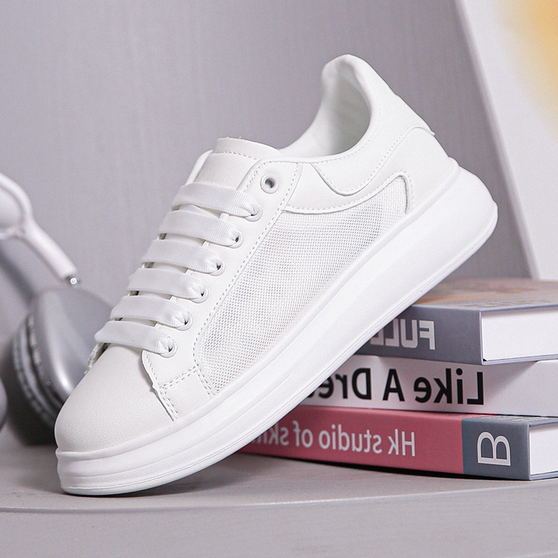铭麦昆小白鞋松糕厚底板鞋