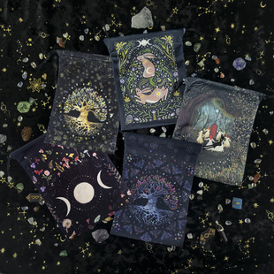 13x18cm丽丝绒束口袋水晶石头饰品收纳袋子抽绳牌袋小物件礼物袋