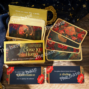 进口现货正版Close To Home离家近神谕卡英文版讯息卡横板字卡