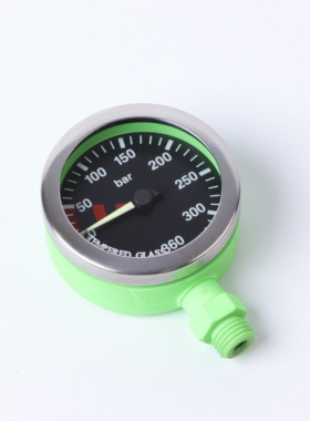 意大利Termo Cerakote SPG 52mm钢化玻璃潜水spg彩色残压表 果绿