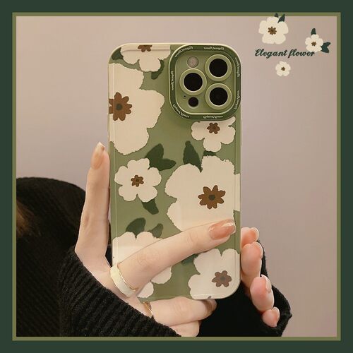 适用花朵iphone15苹果14手机壳13promax天使眼11软壳16文艺12