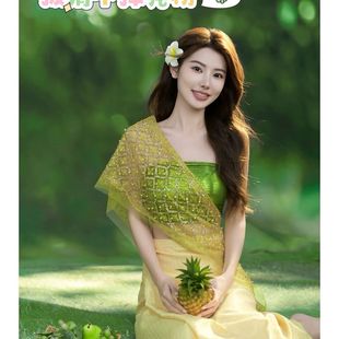 出租少数民族服装傣族云南傣妹西双版纳泼水节旅游拍照舞蹈演出服