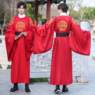 租汉服古装 明制官服书生公子装 中国风伴郎服装 出租宋制圆领袍男士