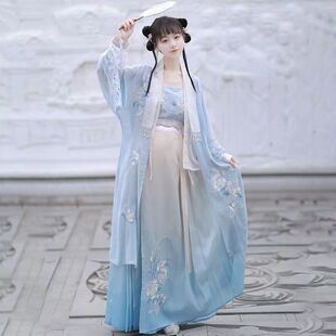 租汉服古装出租雨如烟女古风仙气宋制诃子裙运动会入场舞蹈表演服