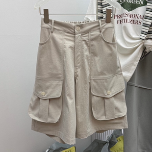 新款 复古工装 风多口袋短裤 韩国正品 休闲短裤 春季 女百搭五分裤 代购
