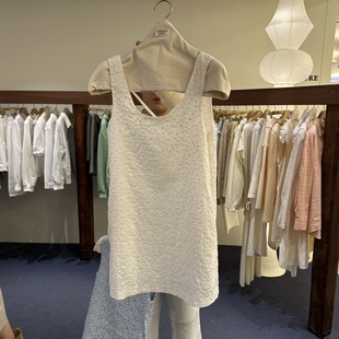 简约蕾丝吊带连衣裙女中长款 韩国正品 新款 春季 显瘦气质连衣裙 代购