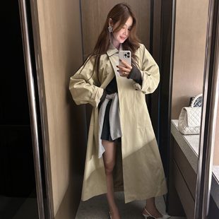 Partysu春 韩国代购 韩系百搭气质时尚简约帅气潮流好看风衣外套