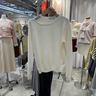 2025韩系极简圆领针织衫 FLYFLY 代购 LIVE韩国正品 毛衣 LULULALLA