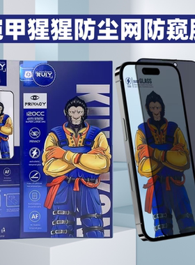 铠甲防尘网防窥膜 适用苹果17Air/Promax/16 /5/14/13/12/iphone11/X/XR/XSMAXPRO手机保护膜 防窥钢化膜