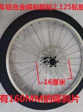 自行车碟刹前轮山地车车轮减震