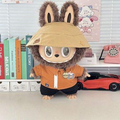 适合Zimomo首领58cm休闲套装服搪胶娃娃拉布布潮玩工装仅娃衣服