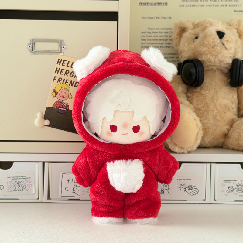 柯棋小狗娃衣正常体20cm棉花娃娃坐姿40cm娃衣一番赏玩偶换装衣服