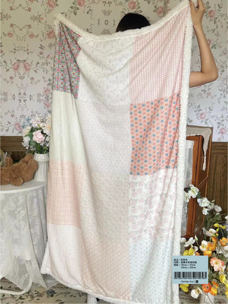 No!why shop·歪店“百家布”法兰绒羊羔绒双层加厚毛毯沙发毯子