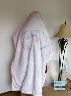 No!why shop·歪店jellyfish水母法兰绒毛毯羊羔绒双层加厚盖毯