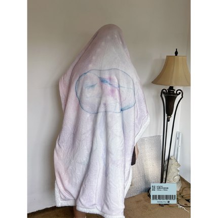 No!why shop·歪店jellyfish水母法兰绒毛毯羊羔绒双层加厚盖毯