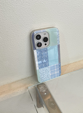 [清仓特价] No!why shop·歪店原创拼接清透感手机壳“海贝”双层imd全包大孔光面壳适用于iPhone15promax