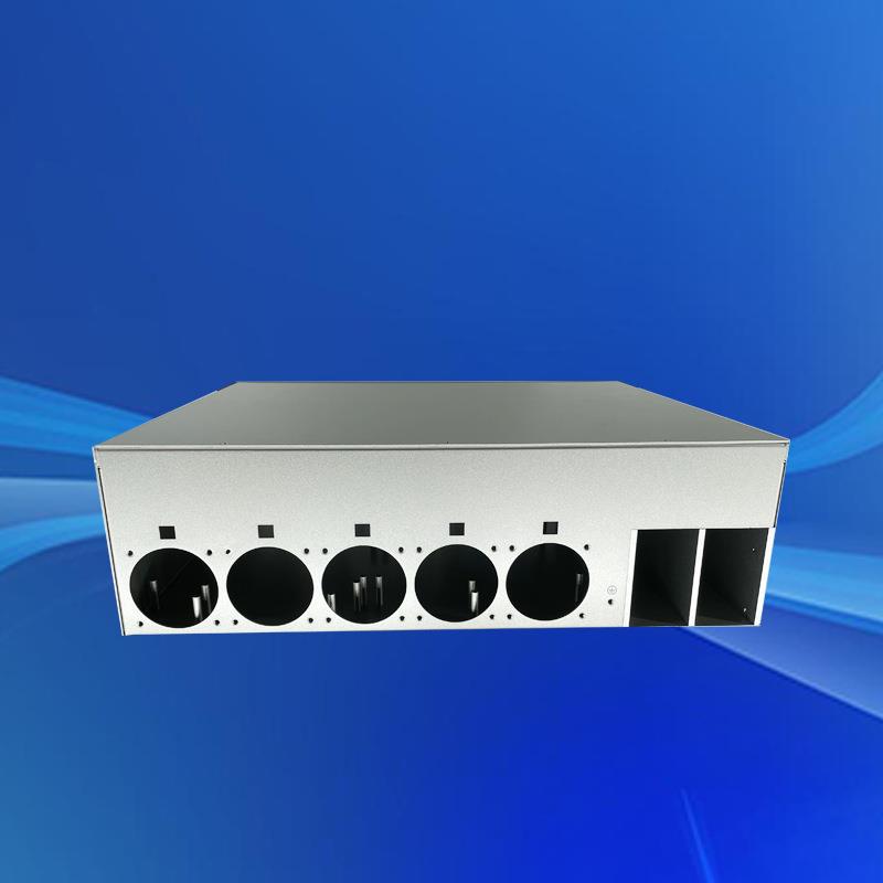 2铝SNM精型材外壳本色氧化密加工UHDM分I配器机箱厂家