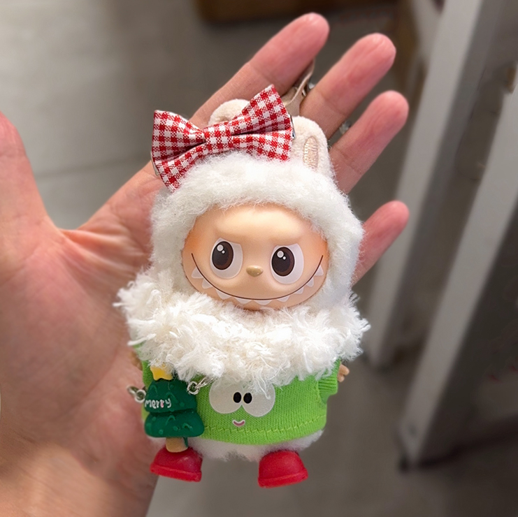 新款娃衣可爱字母小labubu衣服圣诞套装4代迷你心底密码换装4.0