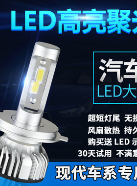 朗动伊兰特瑞纳led远光前大灯