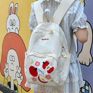 旅行背包大学生上课包高颜值ins风双肩包 书包女轻便休闲2025新款